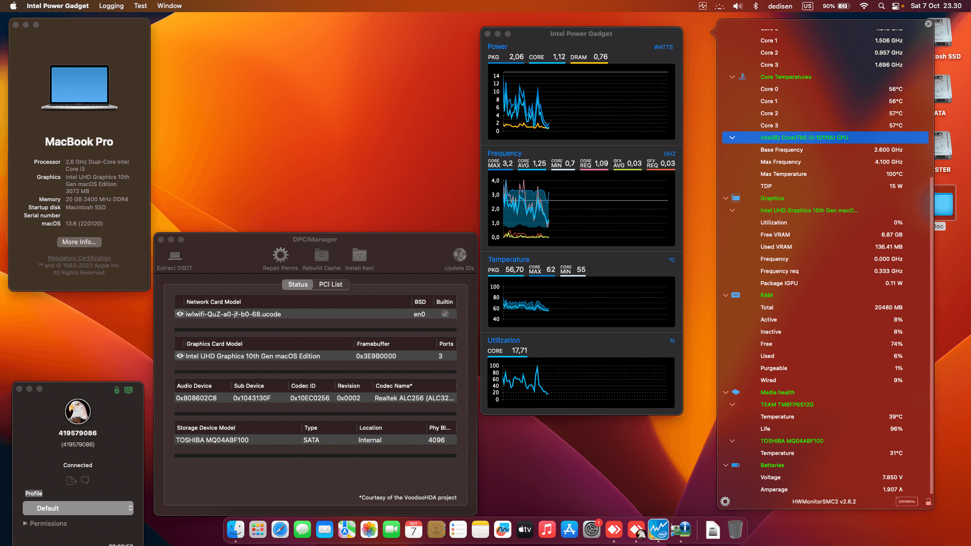 Asus VivoBook 15 A516FA VIPS323 [CometLake   Intel UHD 10Th Gen + I2C]   OpenCore 1